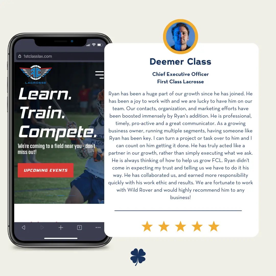 First Class Lacrosse, Wild Rover Marketing