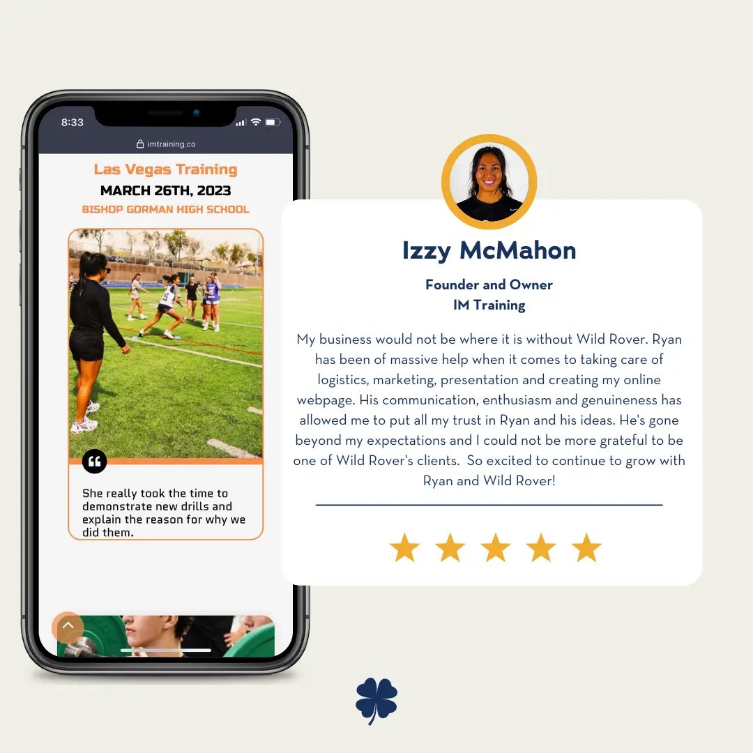Izzy McMahon, Wild Rover Marketing